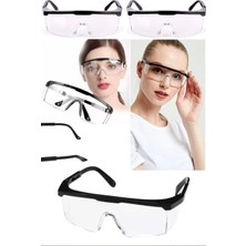 Munico Sertifikalı Iş Güvenliği Göz Koruma Gözlüğü Şeffaf Laboratuvar Deney Inşaat Ayarlanabilir Gözlük Iş