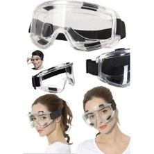 Munico Profesyonel Şeffaf Tam Korumalı Akıllı Inşaat Tadilat Tozlu Koruma Güvenlik Gözlüğü Ultra Korumalı