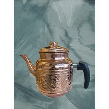 UltraMint El Işçiliği Bakır Çaycı Demliği 1.5 Litre Kalay Kaplama