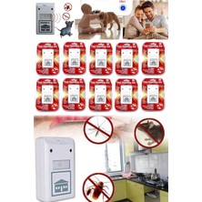 Munico 10 Adet Profesyonel Fare Böcekler Kovucu Engelleyici Haşere Kovucu Cihaz Dijital Haşere Ilacı Pro