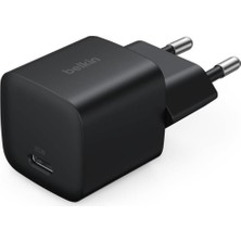 Belkin Usb-C 25 W Pd 3.0 Pps Hızlı Şarj Cihazı, Siyah