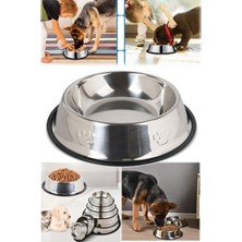 Munico 18 Ömürlük Çelik Paslanmaz Çelik Yıkanabilir Su Kedi Kabı Kenarlı ve Pro Mama Kase  Için Ideal Seçim