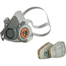 3M 6200 Yarım Yüz Gaz Maskesi Seti (6051 Filtre Ile Birlikte)