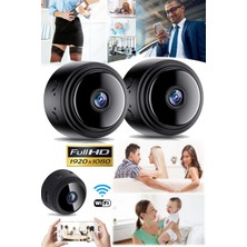 Munico 2 Adet 1080P Uzaktan Takip Edilebilir Mini Wifi Kamera Işyeri Ev Ofis Sekreter Izleme Video Kamera