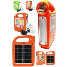 Munico Güneş El Feneri LED Çalışma Işığı Taşınabilir Fener Kamp Lambası USB Şarj Edilebilir Powerbank Kamp