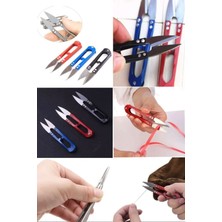 Munico 3 Adet Parmak Makası Iplik Temizleme Makas Konfeksiyon Makası Balıkçı Parmak Makas Giysi Tekstil Ip