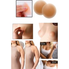 Munico Sütyensiz Konforlu Yaşam Pedi Tekrar Kullanılabilir Şeffaf Göğüs Ucu Gizleyici Orjinal Alerji Yapmaz