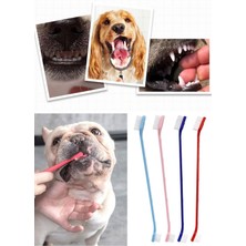 Munico 4 Adet  Ağız Kokusu Bakımı Kedi Yavruları Köpek Diş Fırçası Diş Temizlem Evcil Hayvan Temizlik Fırça