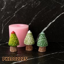 Poyrish PK1002225 - Silikon Kalıp Mum Kalıbı - Minik Çam Ağacı