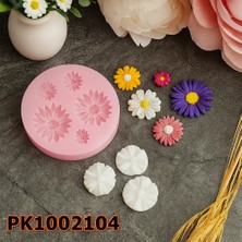 Poyrish 1088 - Silikon Kalıp Mum Kalıbı - Çoklu Çiçekler