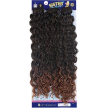DS LLC Ieg™ Sister Afro Dalgası Saç-Siyah Kahve Ombreli 1/30 DSLLC-RSİEG248