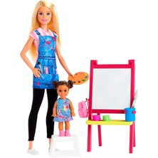 Barbie Ben Büyüyünce Meslek Setleri - Resim Öğretmeni - Sarışın