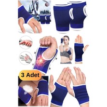Munico 3 Çift Spor Bandı Statik El Bilek Ateli Elastik Destek Bandajı Sporcu Bilekliği Halter Fitness