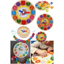 Munico Hayvan Ahşap Için Eğlen Geometri Eğitim Bulmacalar Saat Çocuklar Dijital Karikatür  Için Ideal Seçim