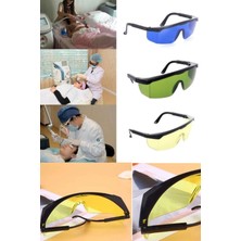 Munico Iş Göz Koruyucu Darbe Dirençli Polikarbonal Iş Güvenlik Gözlüğü Toz Sarı Geçirtmez Sertifikalı Deney