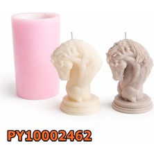 Poyrish PY10002462 - Silikon Kalıp Mum Kalıbı - At Kafası