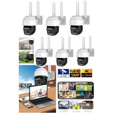 Munico 6 Adet Profesyonel Su Geçirmez Iç ve Dış Mekan Için Güvenlik Kamerası Hareket Algılama Full Hd 1080P