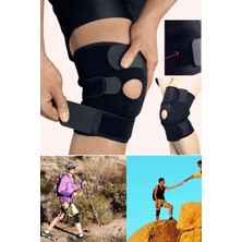 Munico Unisex Siyah Sporcu Fitness Dizlik Ayarlanabilir Dizlik Ortopedik Diz Koruma Korsesi Dizlik 1 Adet