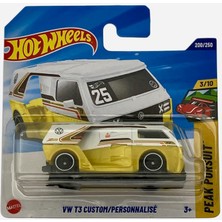 Hot Wheels Vw T3 Custom Yarış Arabası, Koleksiyonluk Diecast Model, Sarı ve Beyaz, 3+ Yaş, Peak Purs