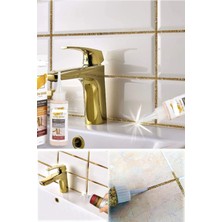 Munico Gold Simli Fayans Arası Gaga Uçlu Kullanıma Hazır Derz Dolgu 160GR Hazır Derz Fayans Dolgusu Altın