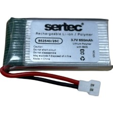 Sertec / 852540 / 3.7V - 650MAH - 20C Beyaz Soket