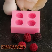 Poyrish PK1002079 - Silikon Kalıp Mum Kalıbı 4lü Böğürtlen