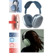 Munico Kablosuz Pc / Ps / Ios Uyumlu Akıllı Bluetooth Kulaklık Mavi Şık Kaliteli Tasarım Metal Rahat Pro