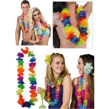 Munico Hawaii Tropikal Hula Luau Çim Dans Baş Boyun Bilek Çelenk Ödül Töreni Party Bilezik Kolye Şık