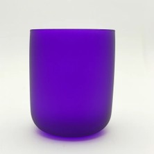 Poyrish Renkli Cam Bardak Ikonik - Mat Mor 218131-Q