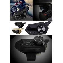 Munico Bluetooth Motorsiklet Kask Kulaklık Kablosuz Kulaklık Eller Serbest Gürültü Azaltma Su Geçirmez