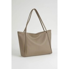 Legend Aksesuar Kadın Nou Çift Saplı Yumuşak Dokulu Büyük Boy El ve Omuz Çantası