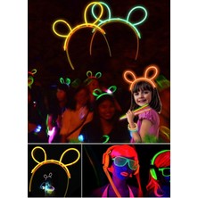 Munico Club Tatlı Kız Taçı Glow Taç Fosforlu Taç Karışık Renk 12 Adet Yetişkinler Çocuk Doğum Günü Partisi
