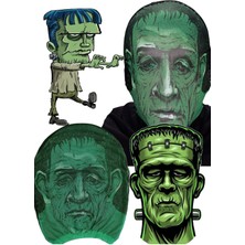 Munico 3D Baskılı Maske Model 5 Streç Korku Maskesi Yetişkin ve Çocuklar Için Uygun Korku Tutkunları Balo