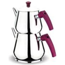 UltraMint Damla Serisi Çelik Çaydanlık, Büyük Boy, Şık ve Dayanıklı