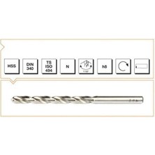 MTE Makina Takım Hss Dın 340 Silindirik Saplı Uzun Matkap Ucu 4.2mm