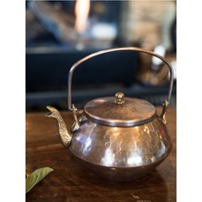 UltraMint Bakır Zen Demlik Çekiç Dövme Oksitli Çin Çayı ve Kış Çayı Demliği