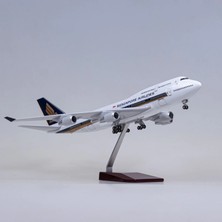 Veronese Singapore Airlines Boeing 747 Yolcu Uçağı Koleksiyon Uçak 47CM