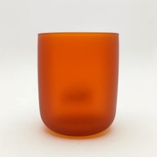 Poyrish Renkli Cam Bardak Ikonik - Mat Turuncu 142-Q