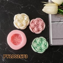 Poyrish PY1002673 - Silikon Kalıp Mum Kalıbı Çiçek Mum