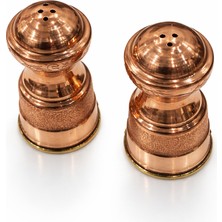 Bakır Tuzluk-Karabiberlik Seti 2'li