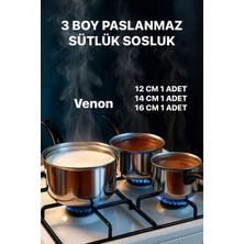 UltraMint 3 Boy Set Koçera Sütlükler, Bulaşık Makinesinde Yıkanabilir, Paslanmaz