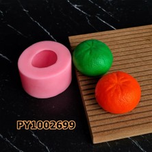 Poyrish PK1002699 - Silikon Kalıp Mum Kalıbı Mandalina Bütün