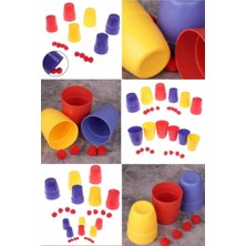 Munico Kırmızı Top Kaybeden Renkli Kupalar Sihir Oyunu Sihirbazların Favorisi Bardak Oyunu Hileli Sahne Pro