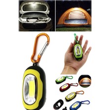 Munico Mini Taşınabilir Kanca Anahtarlıklı El Feneri Çok Fonksiyonlu Kamp Lambası Pilli Düğmeli Fener Tamir