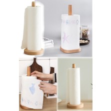 Munico Kağıt Havluluk Ahşap Kağıt Havluluk Mutfak Yemek Odası Için Çıkarılabilir Banyo Havlusu Rulo Standı