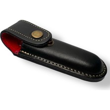 Çarşıbaşı41 Deri Çakı Kılıfı Bıçak Kılıfı No:3 Siyah (Kapalı Hali 9cm - 12CM Arası Çakılar Içindir)