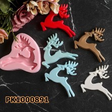 Poyrish 1024 - Silikon Kalıp Mum Kalıbı - Yılbaşı Geyik