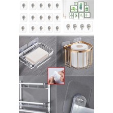 Munico 15 Adet Duvar Delmeden Zarar Vermeden Yapışkanlı Askılık Çivi Şeffaf Güçlü Iz Bırakmaz Tablo Yapışan