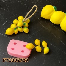 Poyrish PY1002729 - Silikon Kalıp Mum Kalıbı 4lü Yaprak Detay Küçük Limon