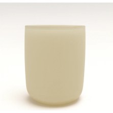 Poyrish Renkli Cam Bardak Ikonik - Mat Opak Krem 1013-TQ